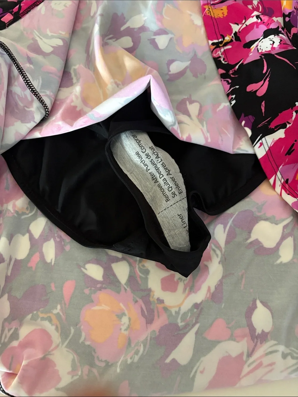 Floral Black Pink Yellow SwimDress
